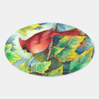 0004 Stickers Ovaux cardinaux