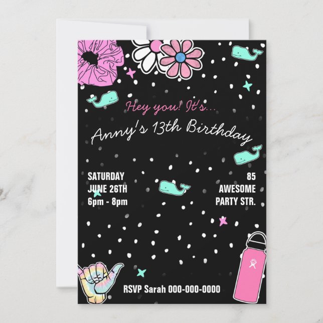 003 Teenager's party vsco tendance thème (Devant)