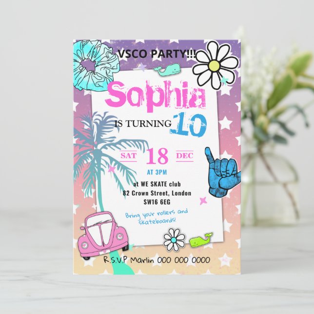 006 Teenager's party vsco tendance thème (Debout devant)