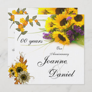 00 Fleurs de tournesol Invitations
