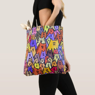 0101 - Sac fourre-tout de chats