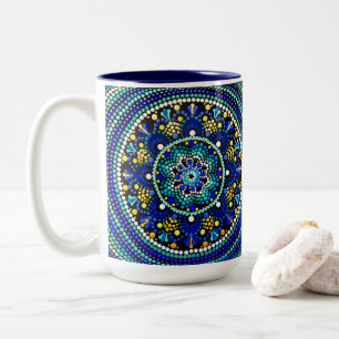 0158 - Ble Talavera Mandala Mug