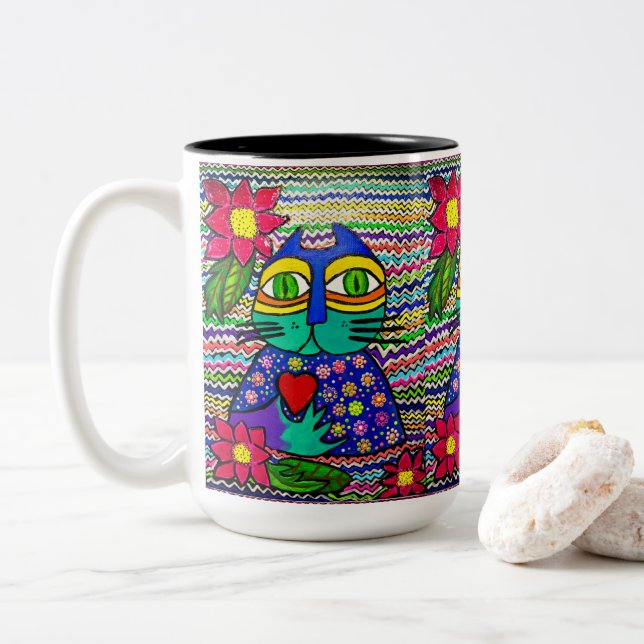 0178 - Kisa le chat Mug (Avec donut)