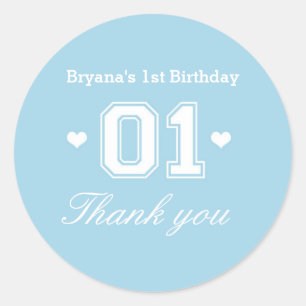 01 ęrs autocollants sportifs bleus de baby shower