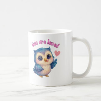 01 You Are Loved - Cute Owl Mug for Self-Love & Po