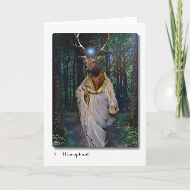 05 Carte de voeux Hierophant Tarot (Devant)