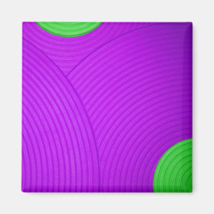 06 Magnet de cercles vert et pourpre