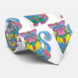 074 - Cravate de chats d'Alebrije