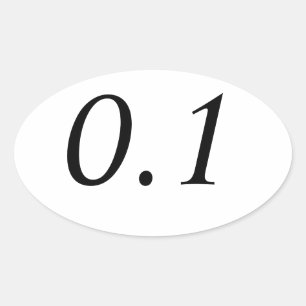 0.1 Sticker ovale