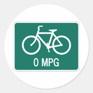 0 autocollants de bicyclette de MPG