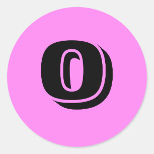 0 Stickers de numéro de violet rond par Janz