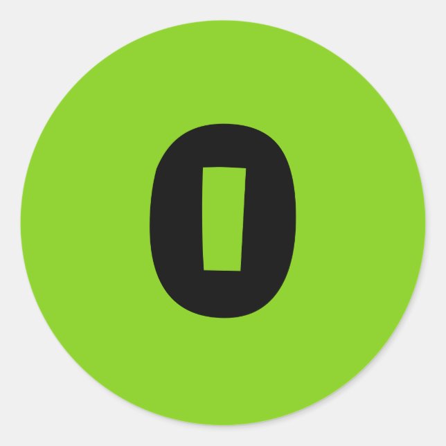 0 Stickers vert rond petit par Janz (Devant)