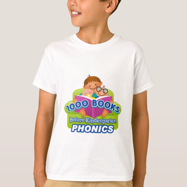 1000 Livres Avant T-Shirt Phonics De La Maternelle (Devant)