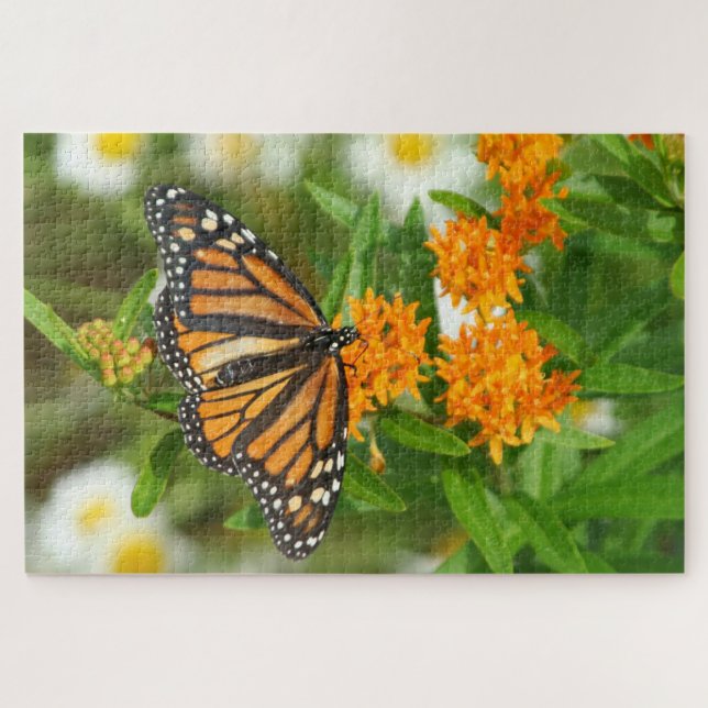 1000 pièces Monarque sur Papillon Weed Puzzle Puzz (Horizontal)