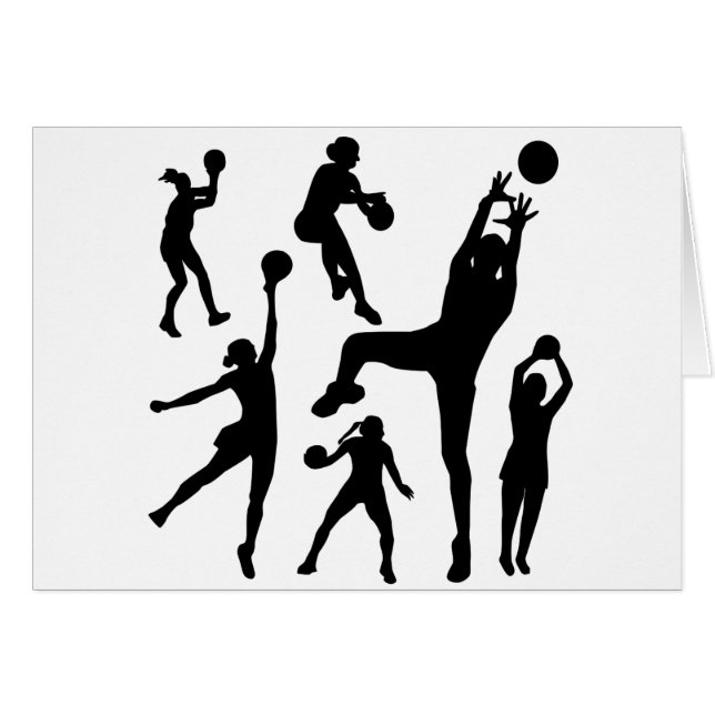 10097-netball-silhouette-vecteur SPORTS NET BALL P (Devant horizontal)