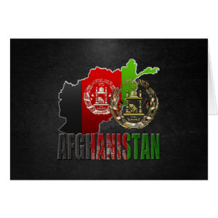 [100] Afghanistan : COA, drapeau et carte