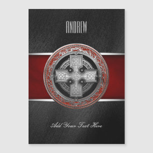 [100] Ancienne Croix de noeud d'argent sacré celti