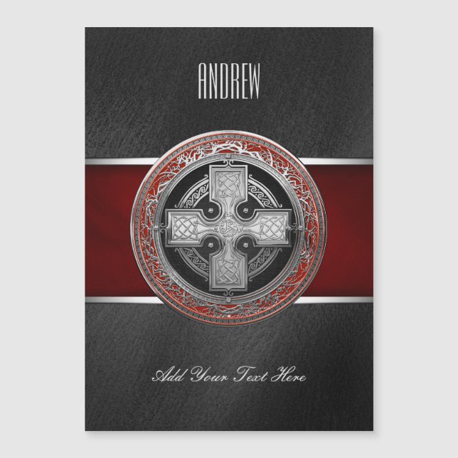 [100] Ancienne Croix de noeud d'argent sacré celti (Devant)