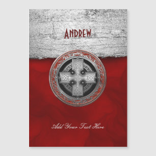 [100] Ancienne Croix de noeud d'argent sacré celti