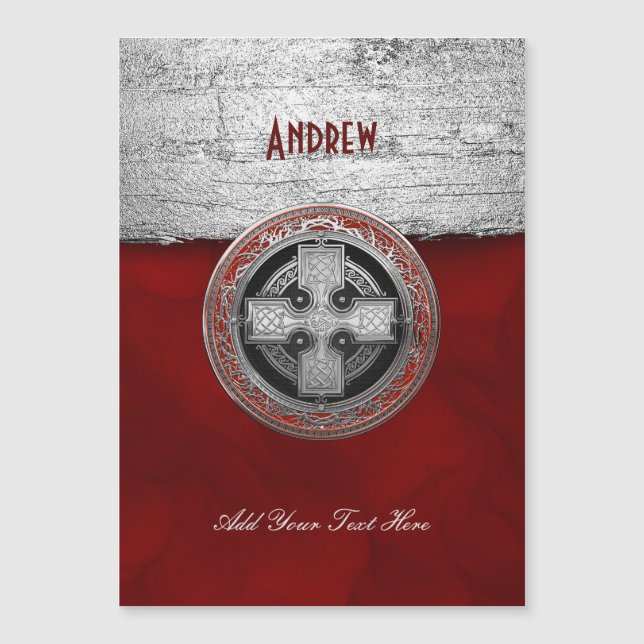 [100] Ancienne Croix de noeud d'argent sacré celti (Devant)