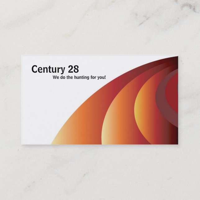 100 anneaux rouille courtier Carte de visite hypot (Devant)