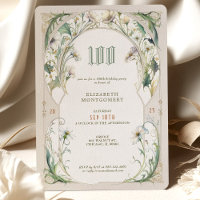 100 Anniversaire Invitation Belle Epoché Vintage M