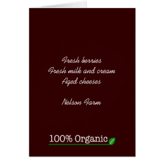 100% Bio - texte blanc