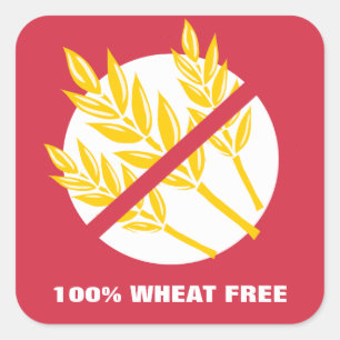 100% Blé Libre Aliments Allergie Céliaque Stickers