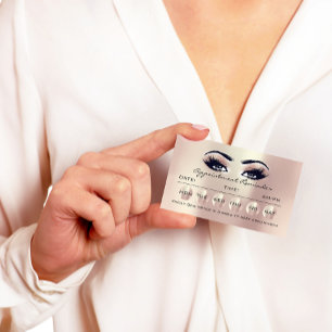 100 Cartes de rappel de rendez-vous SPA Lashes de