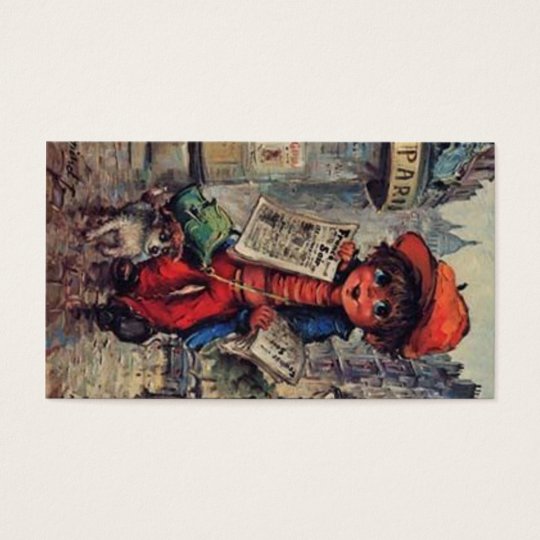 100 cartes de visite Poulbot au journal