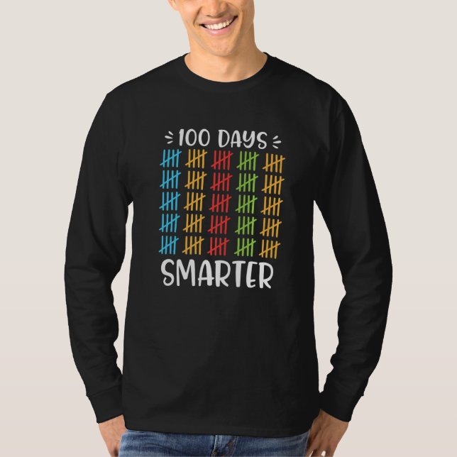 100 Days Smarter T-shirt 100th Day Of School Count (Devant)