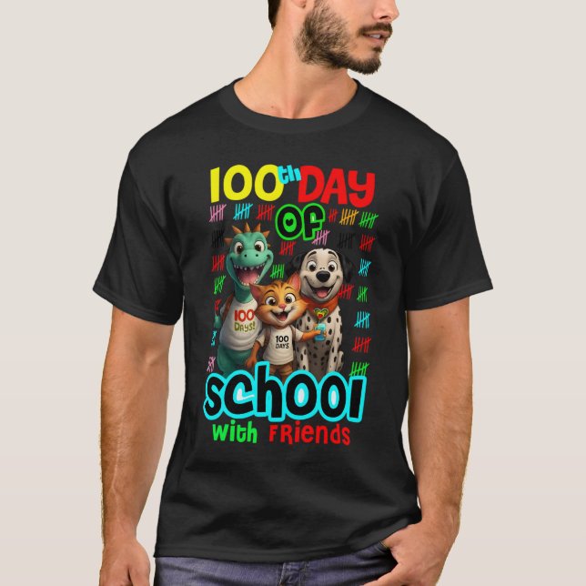 100 Days Smarter with My Best Friends Tee. T-shirt (Devant)
