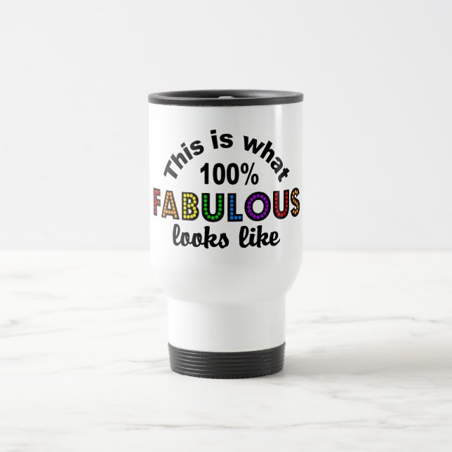 100% FABULEUX tasse - choisir style & couleur (Centre)