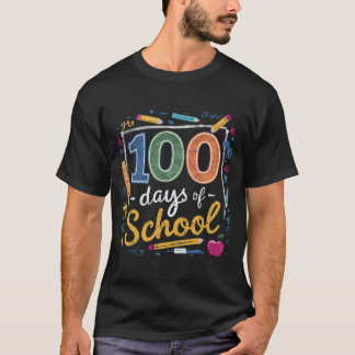 100 jours de conception de t-shirt scolaire