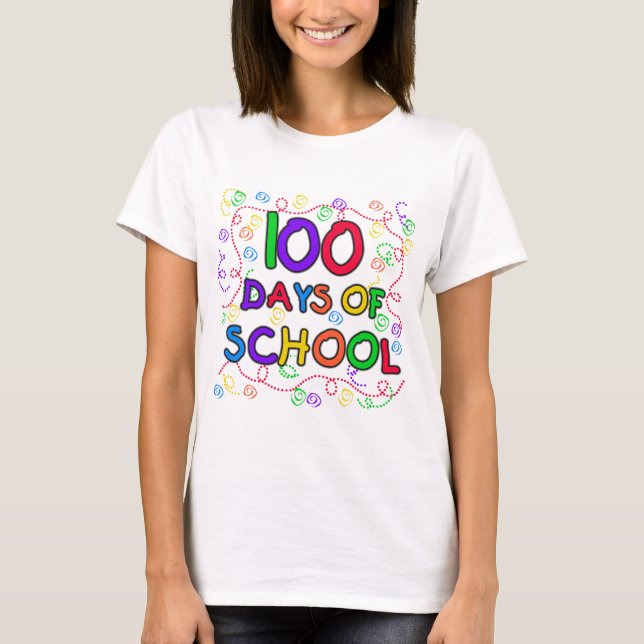 100 Jours de Confetti de l'école Tshirts et cadeau (Devant)