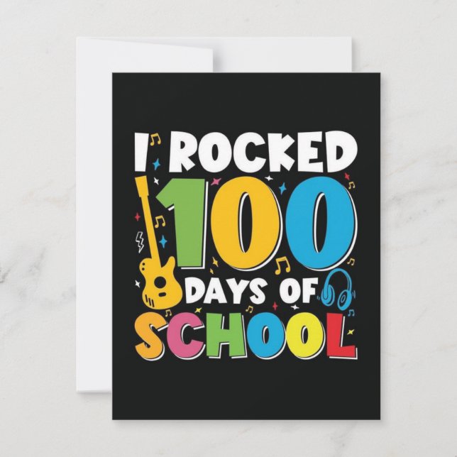 100 jours d'école 2025 invitation (Devant)