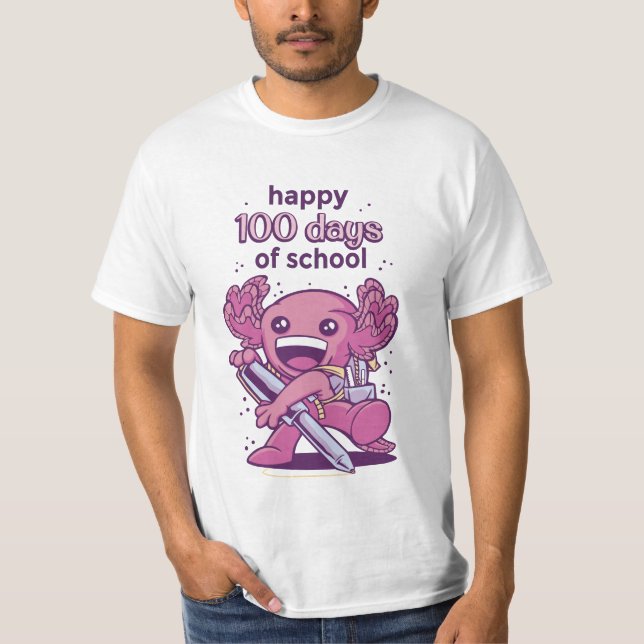 100 jours d'invitation scolaire T-shirt (Devant)