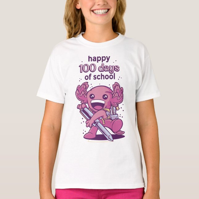100 jours d'invitation scolaire T-shirt (Devant)