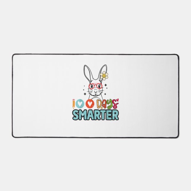 100 Jours Filles Plus Intelligentes Mignonne Lapin (Recto)