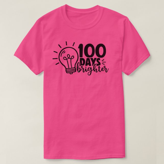 100 Jours plus brillant Chemise classique TShirt (Design devant)