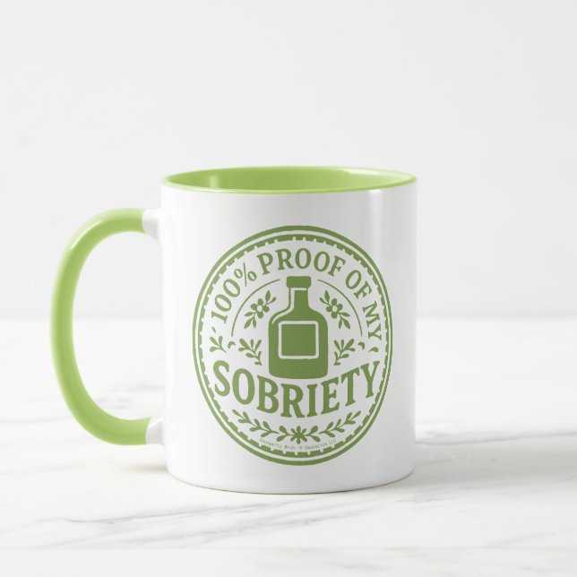 100% Proof of My Sobriety - Mug (Gauche)