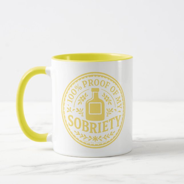 100% Proof of My Sobriety - Mug (Gauche)