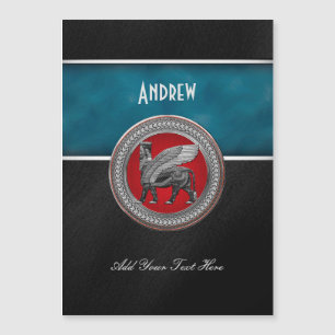 [100] Taureau ailé assyrien : Argent et lamassu no