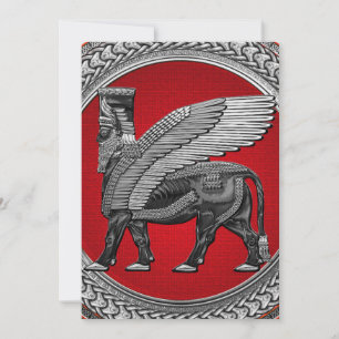 [100] Taureau ailé assyrien : Argent et lamassu no