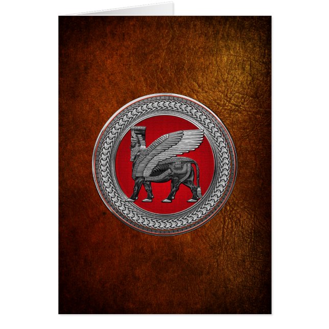 [100] Taureau ailé assyrien : Argent et lamassu no (Devant)