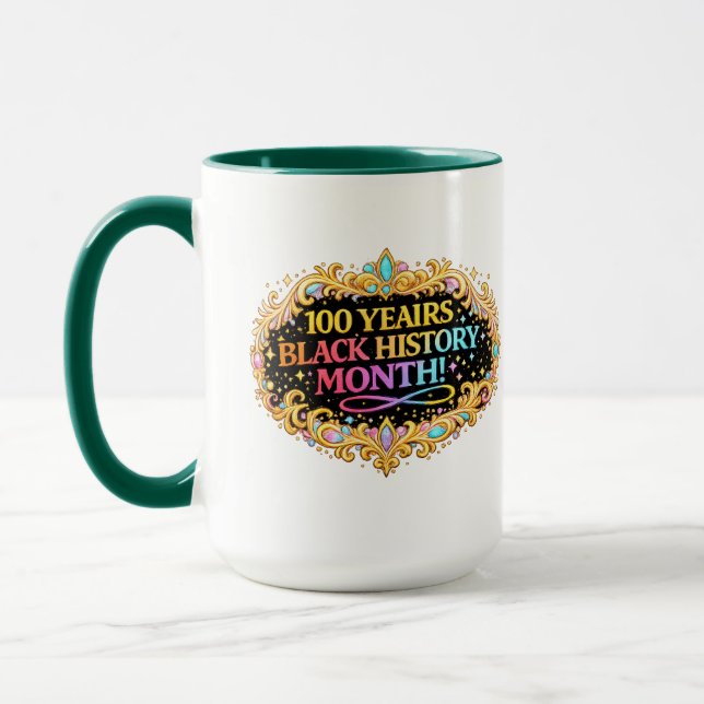 100 Years Black History Combo Mug (Gauche)