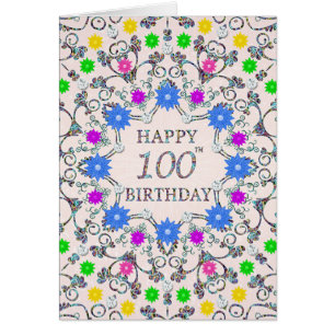 100e anniversaire Fleurs Abstraites