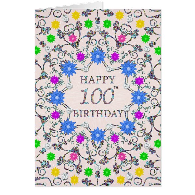 100e anniversaire Fleurs Abstraites (Devant)
