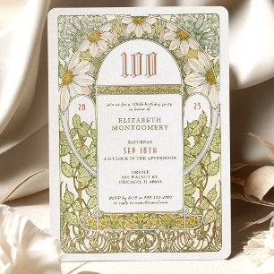 100e anniversaire Invitation Art Nouveau par Mucha