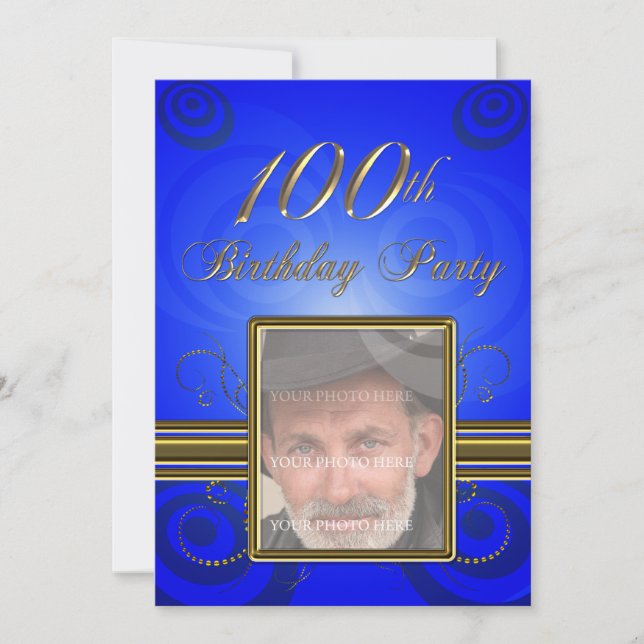 100e fête d'anniversaire Invitation (Devant)